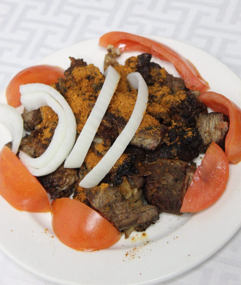 SUYA (GRILLED) (SERVED WITH TOMATOES & ONIONS)