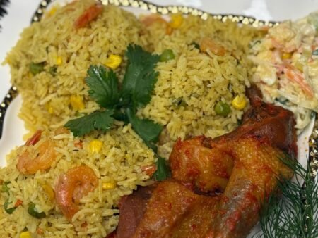 Nigerian Fried Rice  Tray