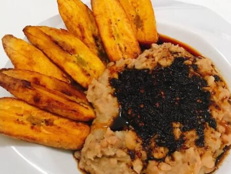 EWA AGOYIN (SERVED WITH PLANTAIN)