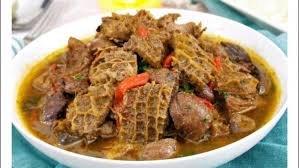 ASSORTED MEAT PEPPER SOUP (BONELESS COWFOOT , TRIPE, REED)